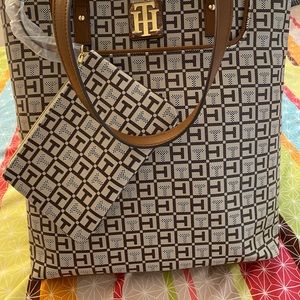 Tommy Hilfiger Dark and Chocolate Tote Bag